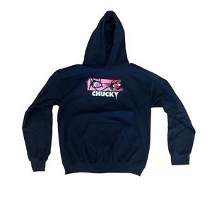 Mens‎ Womens CHUCKY Child's Play Black Hoodie NWOT Sz Medium